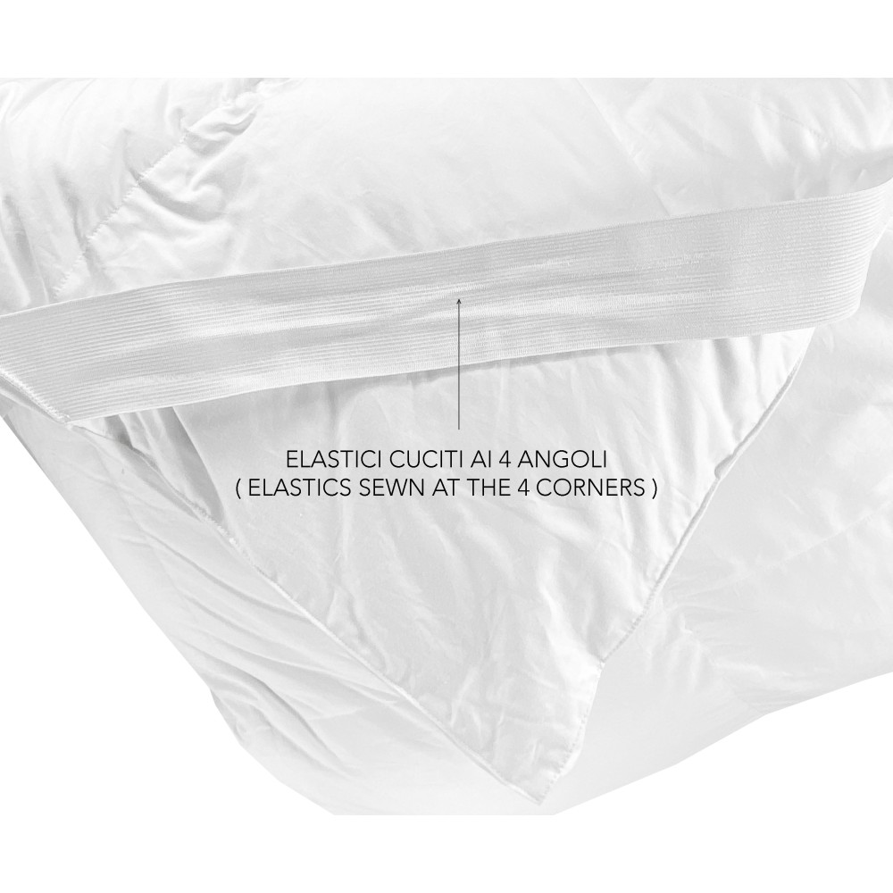 TOPPER for GOOD NIGHT Hypoallergenic Feather Effect Mattress in Microspheres Made in Italy