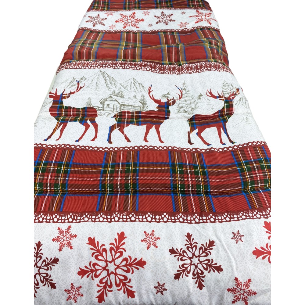 LANZO RED © TYROLEAN WINTER BOW QUILT made in Italy