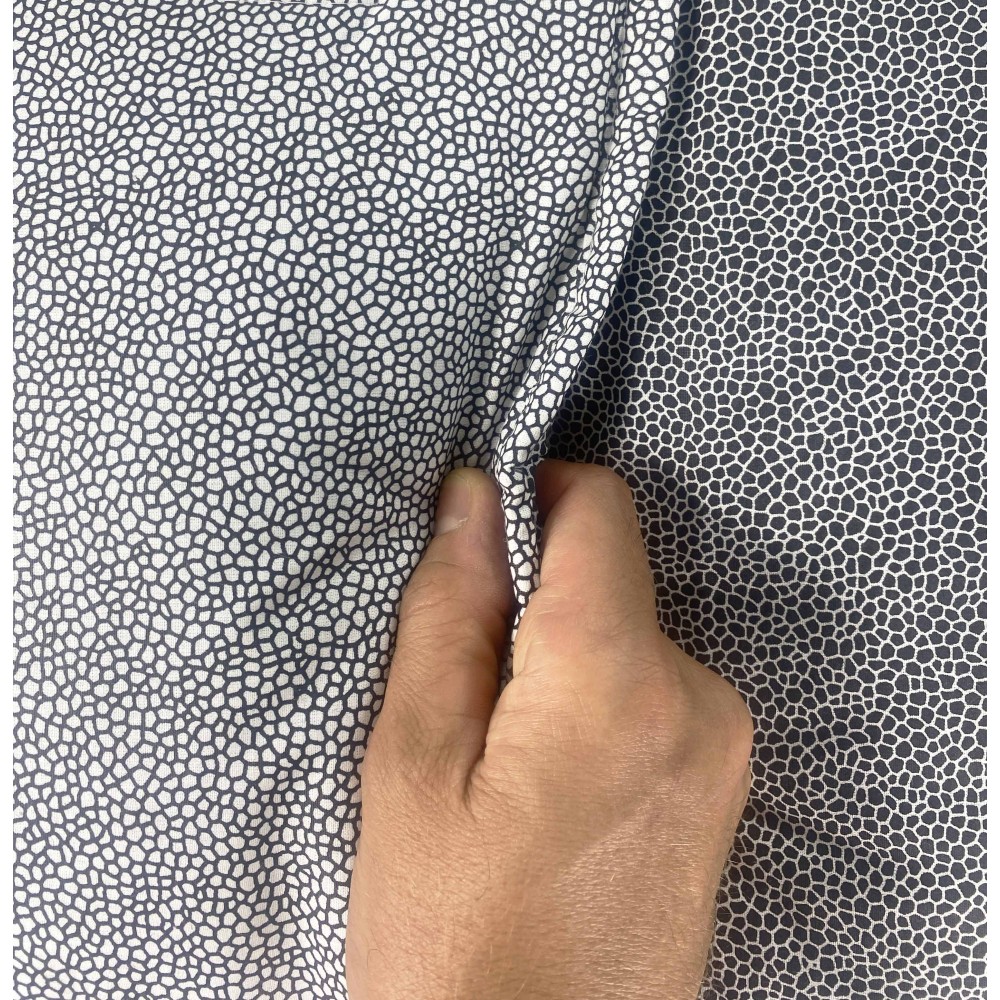 QUILT KOT © dis. BOY GRIS Negro MADE IN ITALY puro ALGODÓN