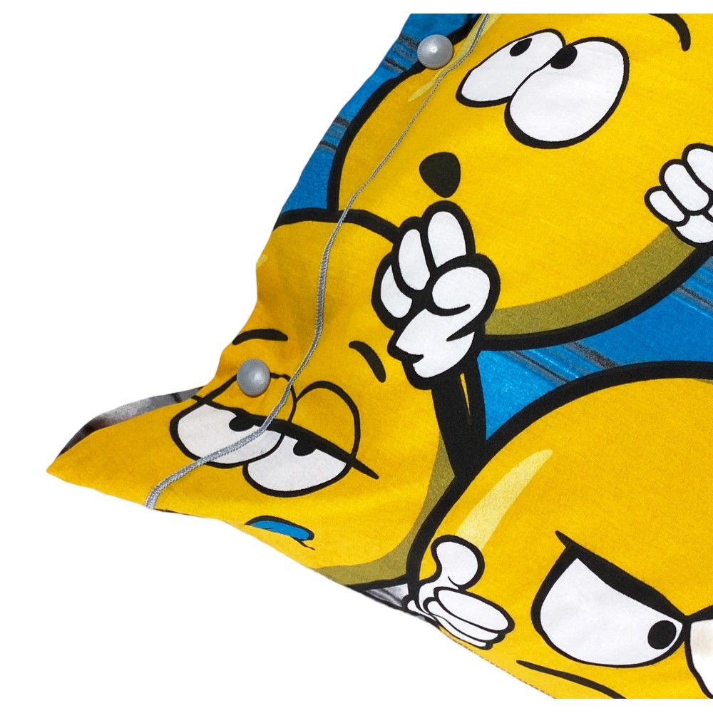 Juego de sábanas EMOJI SMILEY NEW en puro algodón Made in Italy