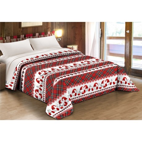 Couette avec des elfes rouges Dessin de Noël 2