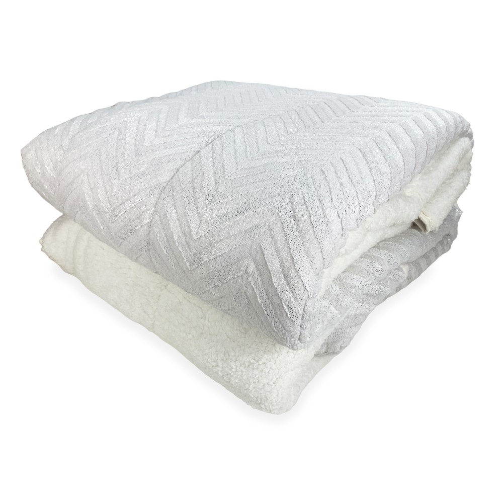 COUETTE en fausse fourrure douce SPIGA Light Cream 2 Double