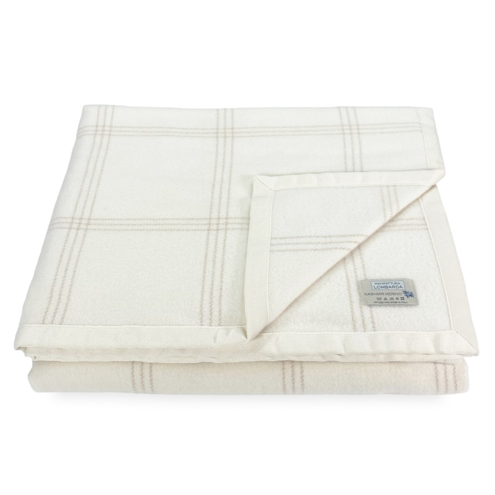 Adelaide Summer Blanket Merino and Kashmir Wool – 3 Sizes – Made in Italy