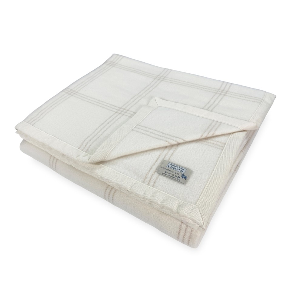 Coperta Estiva Adelaide Lana Merino e Kashmir – 3 Misure – Made in Italy