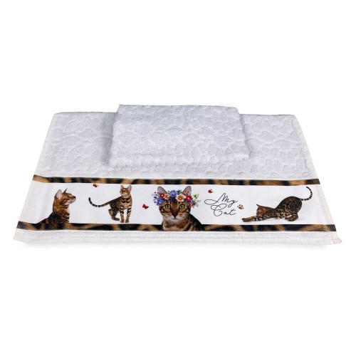 GATTI Spiritosi Handtuchset aus reiner Baumwolle Made in Italy