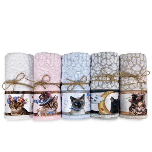 GATTI Spiritosi Handtuchset aus reiner Baumwolle Made in Italy