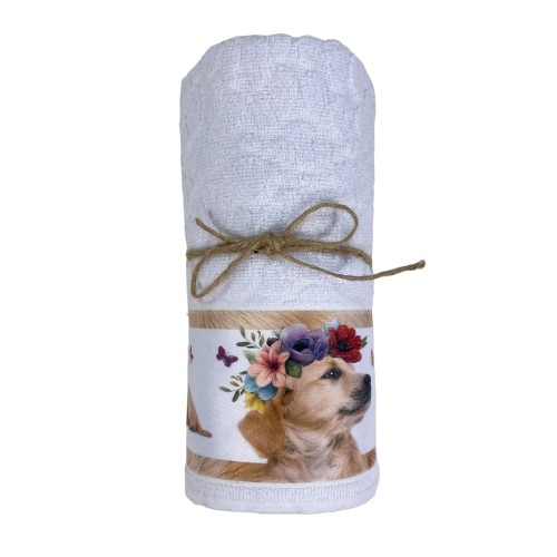 HUNDEHANDTUCH-SET Spirituosen aus reiner Baumwolle Made in Italy