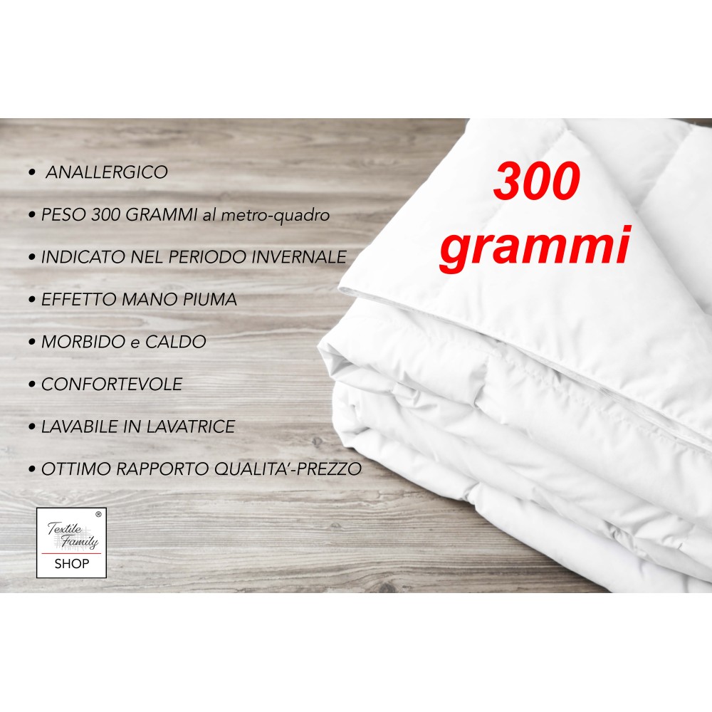 Dettaglio tessuto in microfibra del piumino bianco - Soffice e traspirante