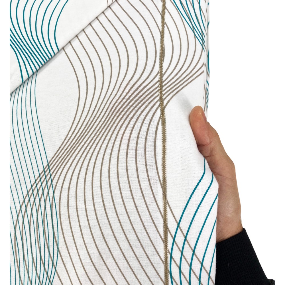 COMPLETO lenzuolo Invernale Felpate in FLANELLA Anti-Pilling CURVE Verde in Puro Cotone