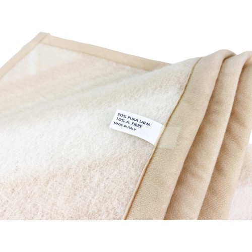 COUVERTURE CARRÉE pour enfants en véritable pure laine pour lit bébé doux et chaud de couleur naturelle