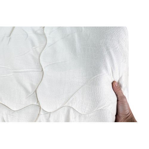 TRAPUNTA Piumone in Soffice Velluto AVORIO Effetto Piuma 2 Piazze Matrimoniale ELISIR Jacquard