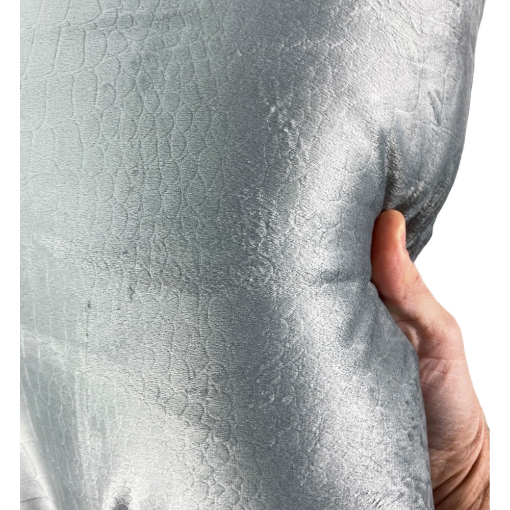 TRAPUNTA Piumone in Soffice Velluto GRIGIO Effetto Piuma 2 Piazze Matrimoniale ELISIR Jacquard