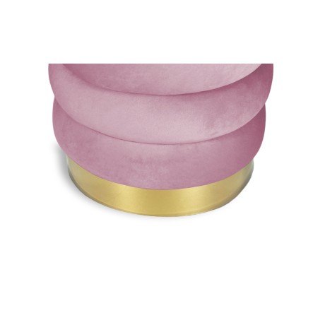 VELVET quilted quilted solid velvet footstool POUF 2