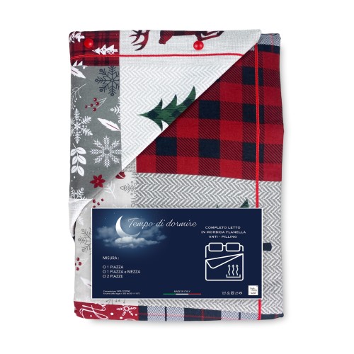 100% cotton fleece flannel detail with anti-pilling treatment that does not make a fuss