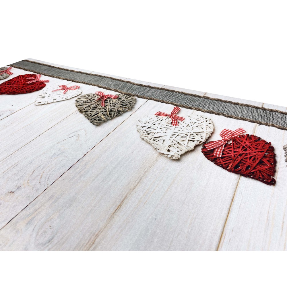 Antidérapant tapis de cuisine en coton, indestructible, imprimé avec des feuilles vertes