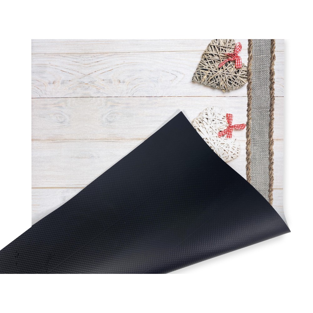 Antidérapant tapis de cuisine en coton, indestructible, imprimé avec des feuilles vertes