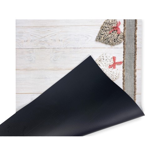Antidérapant tapis de cuisine en coton, indestructible, imprimé avec des feuilles vertes