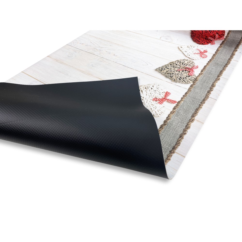 Antidérapant tapis de cuisine en coton, indestructible, imprimé avec des feuilles vertes