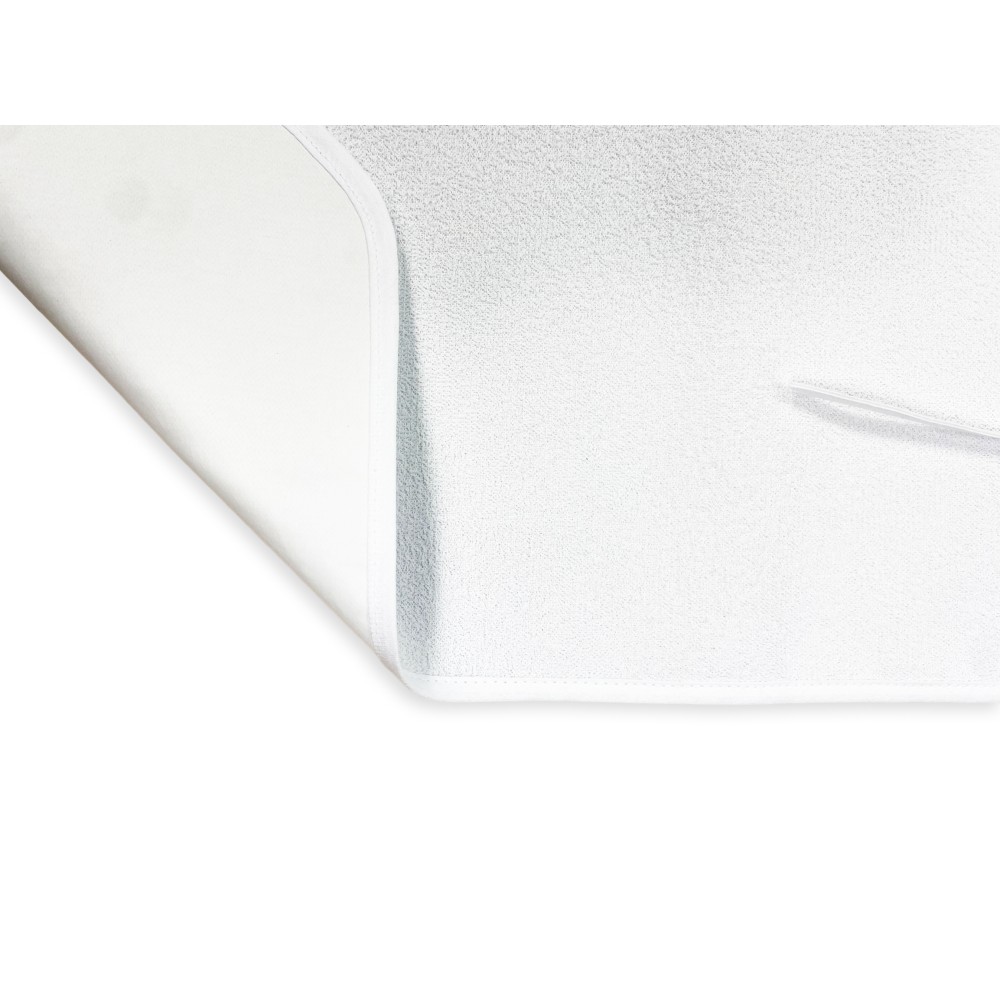 SET Babero Blanco para ADULTO Mordaza impermeable REMO © con cordones antimanchas