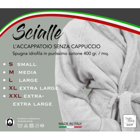 accappatoio in spugna rosa senza cappuccio 2