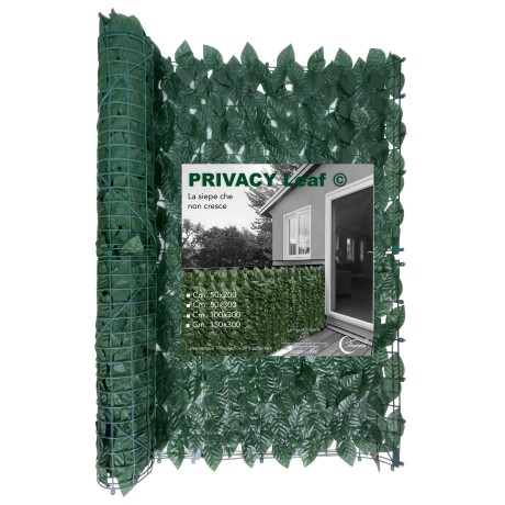 SIEPE Privacy LEAF Finta Artificiale a Foglie per Muri e Balconi Ornamentale frangivista