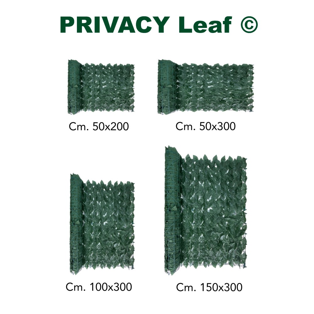 SIEPE Privacy LEAF Finta Artificiale a Foglie per Muri e Balconi Ornamentale frangivista