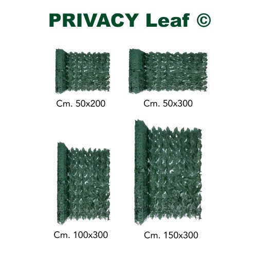 SIEPE Privacy LEAF Finta Artificiale a Foglie per Muri e Balconi Ornamentale frangivista