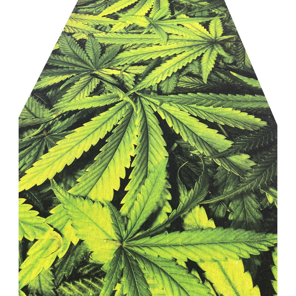 TAPIS CUISINE chemin de table Tapis antidérapant Green Leaves Marijuana Made in Italy