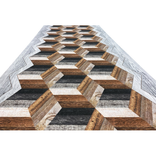 TAPPETO Runner da CUCINA Passatoia Antiscivolo GEOMETRICO made in Italy