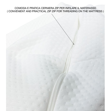 Forro de colchón JERSEY elástico ANTI-ácaros con ZIP ZIP 2