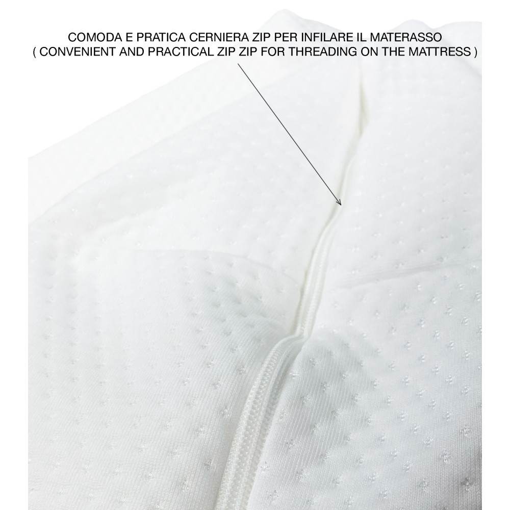 Materaso Doublure Stretch JERSEY ANTI-MITE avec ZIP ZIP