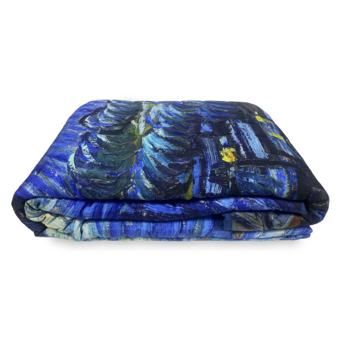 Quilted bedspread Van Gogh Blue Double Paintings