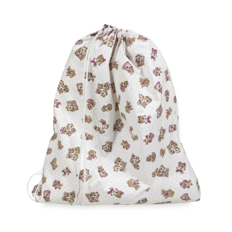 Saco de jardín de infantes en algodón puro Sweet Bear Teddy Bears Design 2