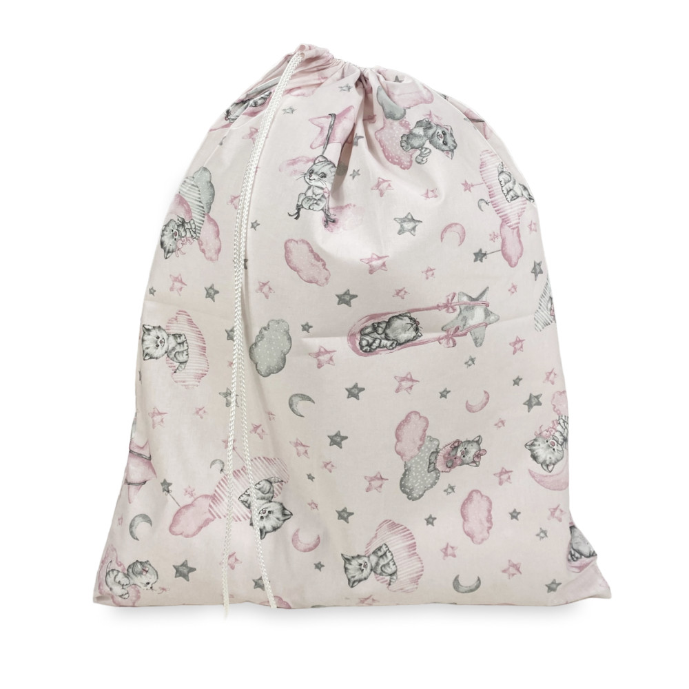 PIERINO KINDERGARTEN BAG Größe LARGE MAXI cm. 45x60 Kätzchen-Zeichnung