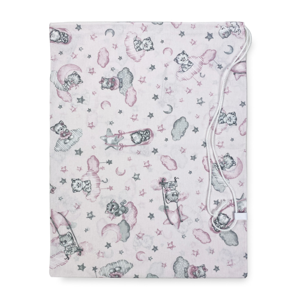 PIERINO KINDERGARTEN BAG size LARGE MAXI cm. 45x60 Kitten Drawing