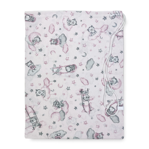 PIERINO KINDERGARTEN BAG size LARGE MAXI cm. 45x60 Kitten Drawing