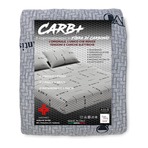 Coprimaterasso CARB PLUS in fibra di CARBONIO Antistatico