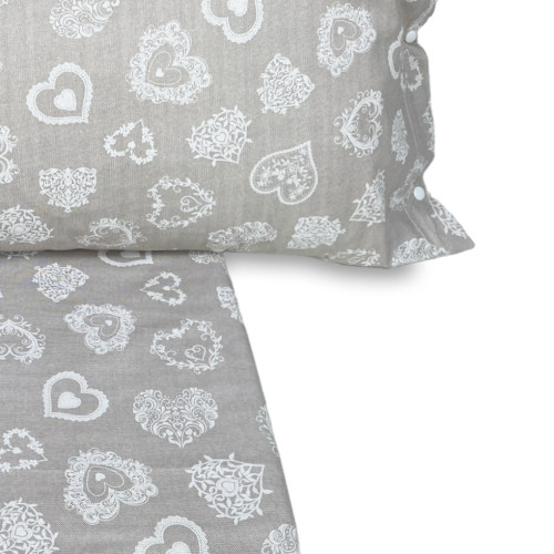 Complet de draps de lit en pur coton