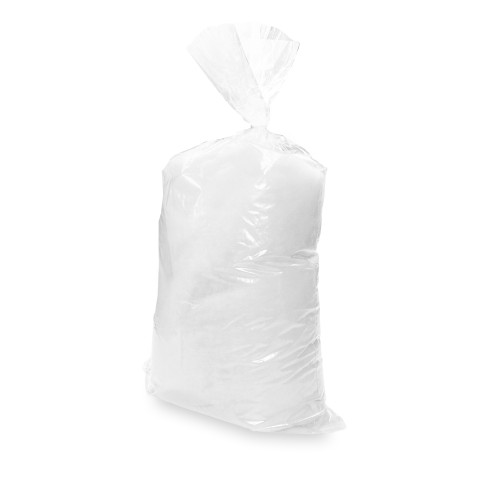 Weiche und flockige Watte 100% Polyester Made in Italy zum Füllen von Puppen, Kissen und DIY-Kreationen, Reinweiß