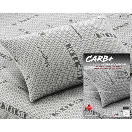 FUNDA DE ALMOHADA CARB PLUS EN FIBRA DE CARBONO Antiestático hipoalergénico 2