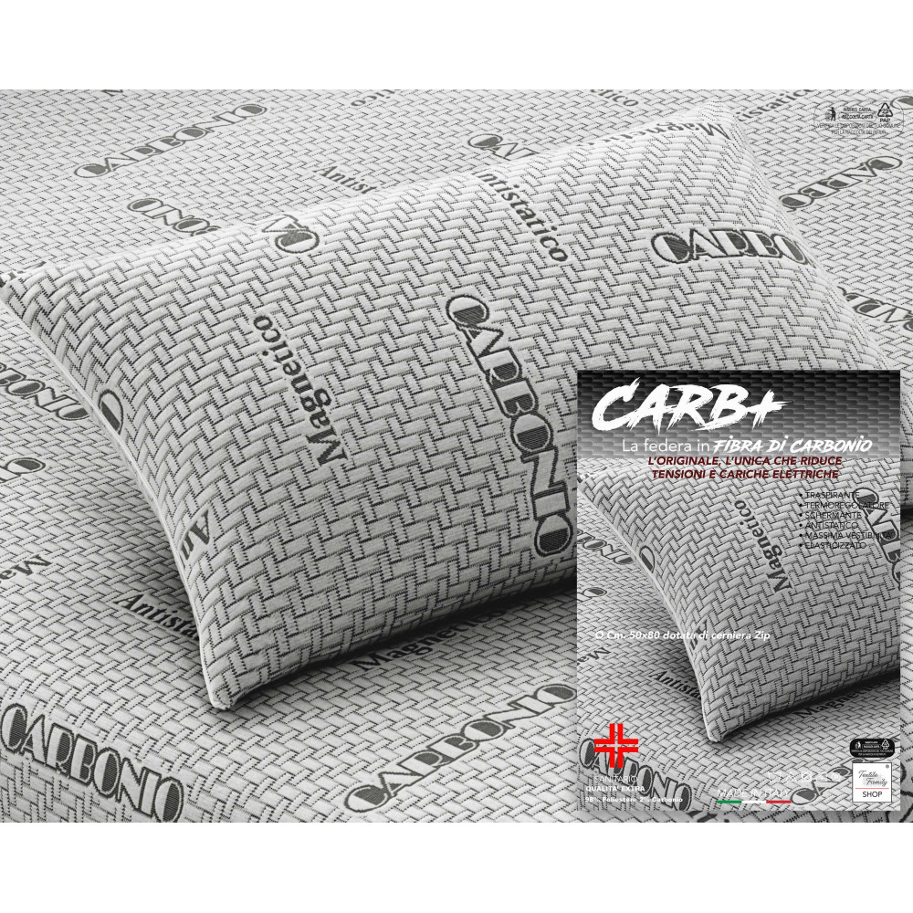 CARB PLUS KISSENBEZUG AUS KOHLEFASER Antistatisch hypoallergen
