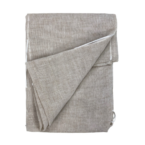 PAIR OF MODERN GLASS SISSI curtain cm 70 wide Adjustable with BEIGE CORD