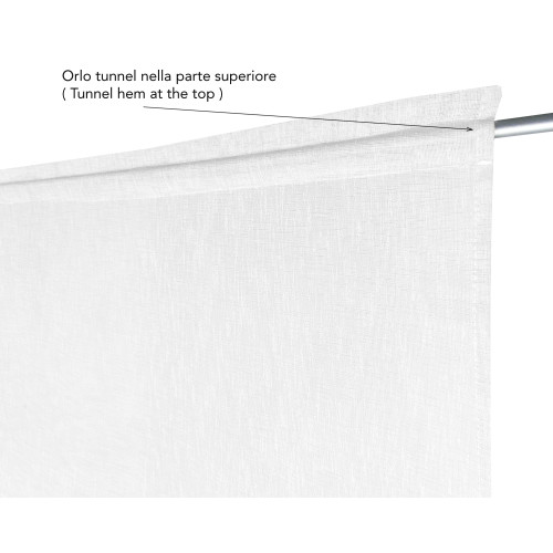PAIR OF SISSI MODERN GLASS curtain cm 70 wide Adjustable Cord GREY