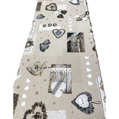 Serviette décorative, grande écharpe, en coton naturel