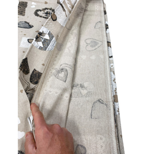 Telo arredo, gran foulard, in cotone naturale