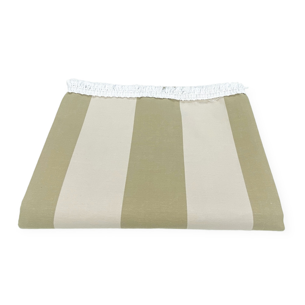 OUTDOOR AWNING GARDEN BALCONY STRIPE BEIGE in Acrylic PACKAGED in 6 sizes