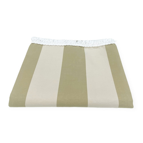 TENDA SOLE DA esterno GIARDINO balcone RIGA PARI BEIGE in Acrilico CONFEZIONATA in 6 Misure