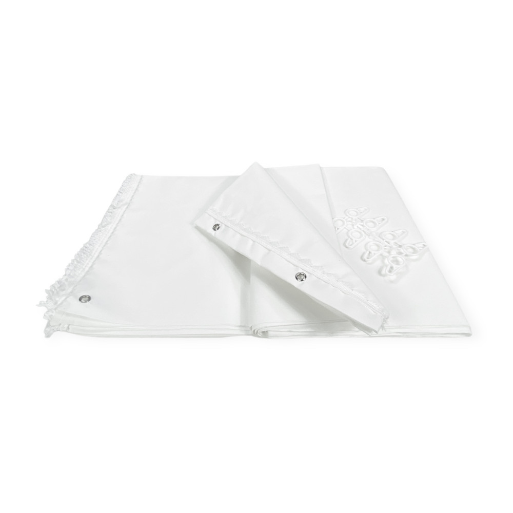 TENDA SOLE DA esterno GIARDINO balcone BIANCO Unito in Acrilico CONFEZIONATA in 6 Misure