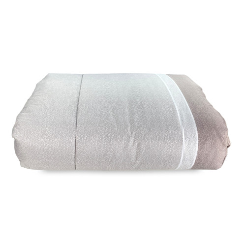 COPRILETTO Trapuntato FIOCCO © PUNTINATO Beige Made in Italy