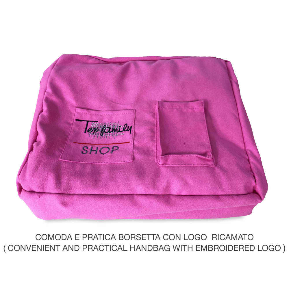 TECHNISCHER BADEMANTEL PODDY AUS MIKROFASER FUCHSIA